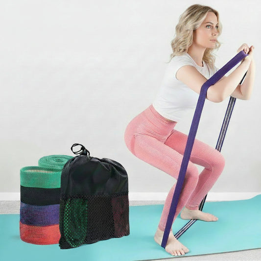 Premium Stoff-Widerstandsbänder Set – Ganzkörpertraining & Pilates