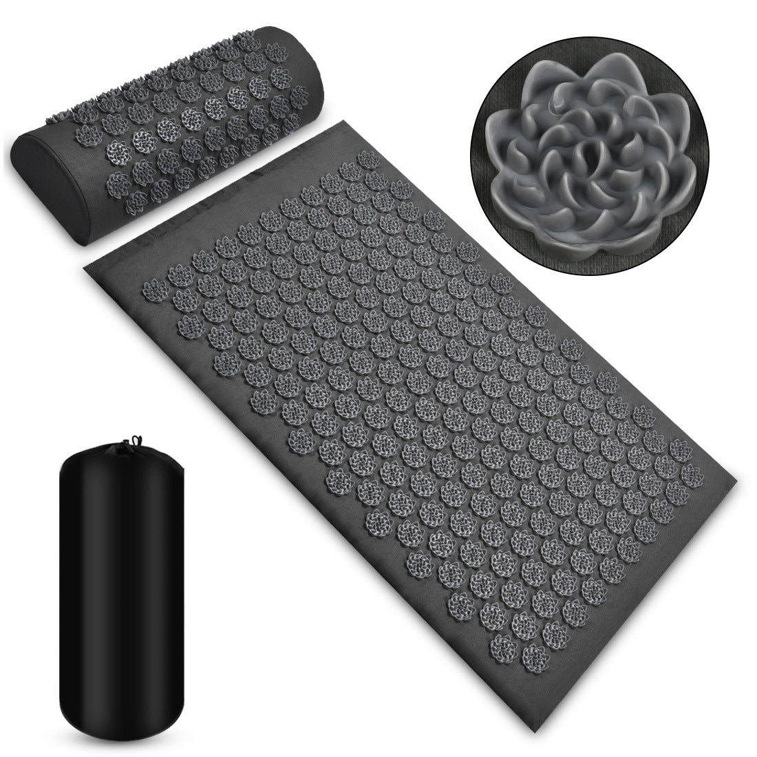 Premium Akupressur-Matte & Kissen Set – Entspannung für Rücken und Nacken