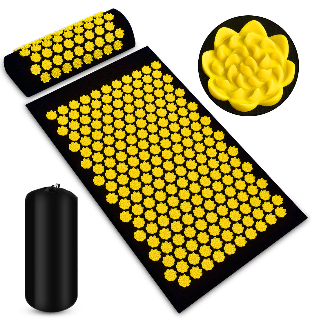 Premium Akupressur-Matte & Kissen Set – Entspannung für Rücken und Nacken