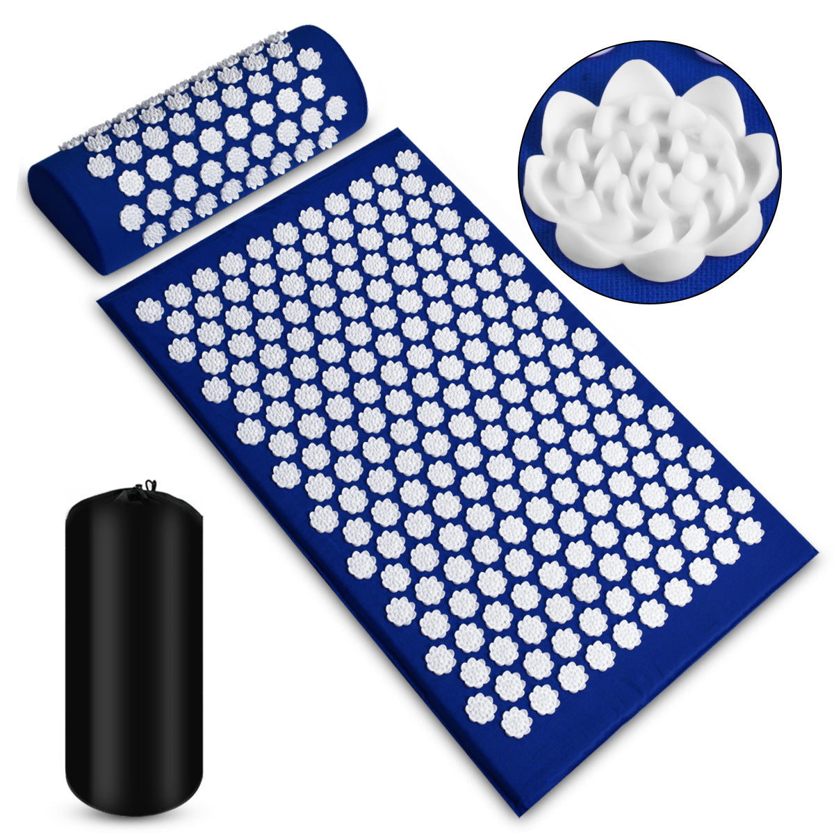 Premium Akupressur-Matte & Kissen Set – Entspannung für Rücken und Nacken